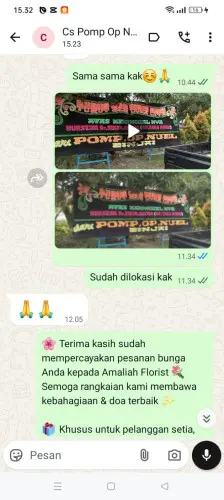 Testimonial Papan Bunga sumedang
