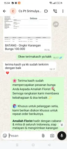 Testimonial Papan Bunga sumedang