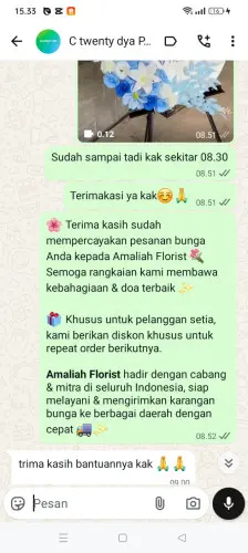 Testimonial Standing Flower sumedang