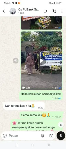 Testimonial Papan Bunga sumedang